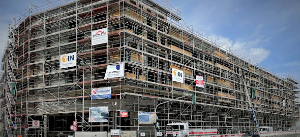 Schillerquartier Mönchengladbach - Bauabschnitt 418 im Rohbau fertig